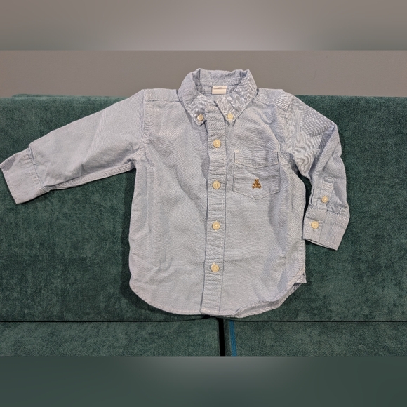 Gap Baby Blue Oxford Shirt - 12months - Picture 1 of 2